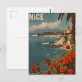  Franse Rivièra Nice Coast Briefkaart (Voorkant / Achterkant)