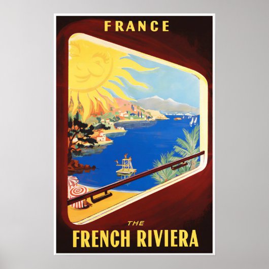Franse Rivièra Poster (Voorkant)