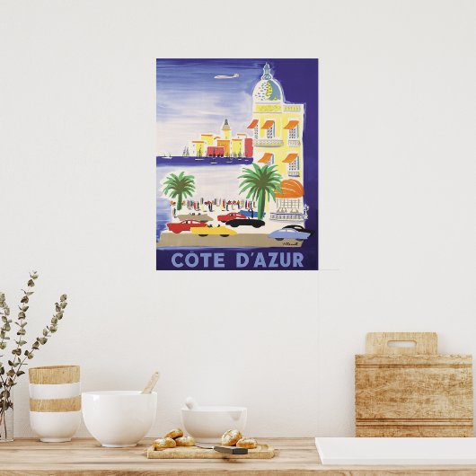Franse riviera poster (Keuken)