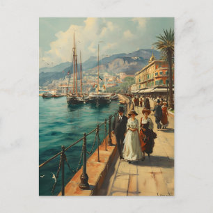 Franse Riviera Promenade:  Briefkaart