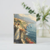 Franse Riviera Promenade: Briefkaart (Staand voorkant)
