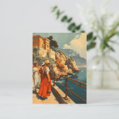 Franse Riviera Promenade:  Briefkaart (Staand voorkant)