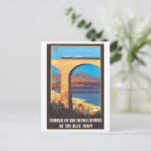 Franse Riviera Reisposter Briefkaart (Staand voorkant)