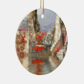 Franse Riviera Scenery Keramisch Ornament (Rechts)