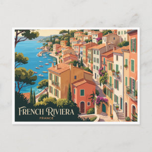 Franse Rivièra Villefranche-sur-Mer Frankrijk Briefkaart