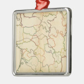 Franse rivierlijn metalen ornament (Links)