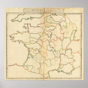 Franse rivierlijn poster
