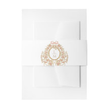 Franse Rococo Roos Monogram Huwelijk