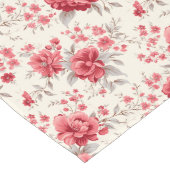 Franse rode chique: verontruste elegantie op zijn  lange tafelloper (Hoek)