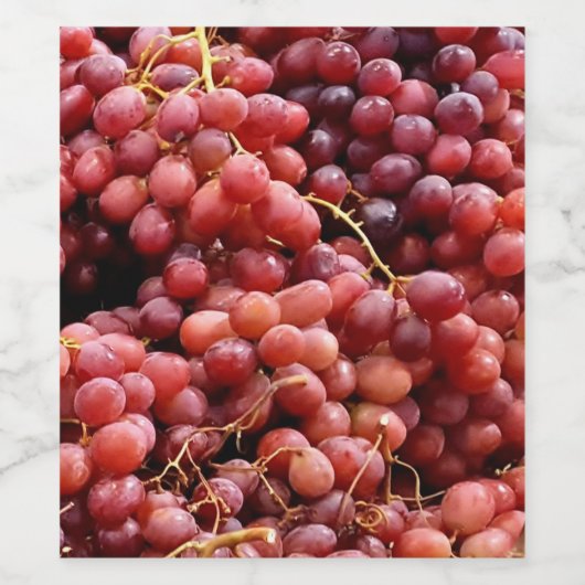 franse rode druiven wijn etiket (Enkel label)