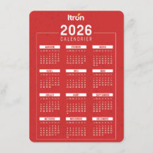 Franse Rode Kalender 2026