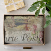 Franse rode roodrooster tissuepapier (Geschenk)