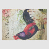 Franse rode roodrooster tissuepapier (Voorkant)