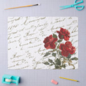 Franse rode rozenbloem tissuepapier (Craft)