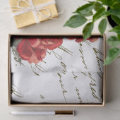 Franse rode rozenbloem tissuepapier (Geschenk)