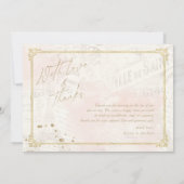 Franse Romance bruiloft Bedankt Blush ID870 (Achterkant)