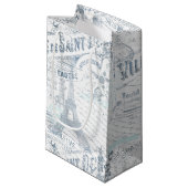  Franse Romance Collage Blue ID226 Klein Cadeauzakje (Voorkant Gekanteld)