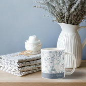  Franse Romance Collage Blue ID226 Koffiemok