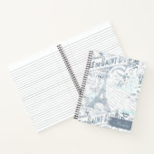  Franse Romance Collage Blue ID226 Notitieboek (Binnen)