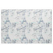  Franse Romance Collage Blue ID226 Stof (Fat Quarter)