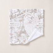 Franse Romance Collage Pink ID226 Bad Handdoek (Wasdoekje)