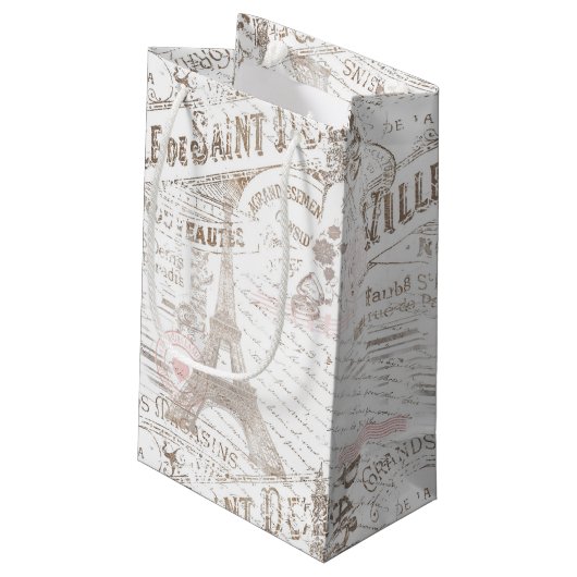  Franse Romance Collage Pink ID226 Klein Cadeauzakje (Achterkant Gekanteld)