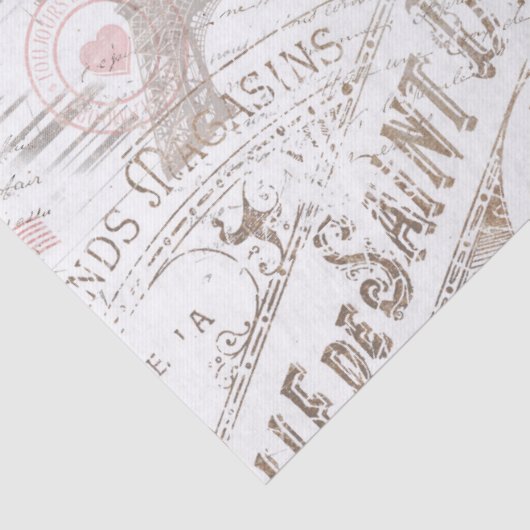  Franse Romance Collage Pink ID226 Tissuepapier (Detail)