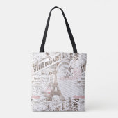 Franse Romance Collage Pink ID226 Tote Bag (Achterkant)