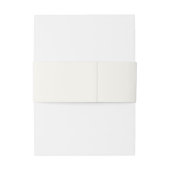 Franse Romance Heart Wedding Gold ID870 Uitnodigingen Wikkel (Achterkant Voorbeeld)