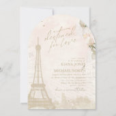 Franse Romance Wedding Blush Arch ID870 Kaart (Voorkant)