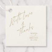 Franse Romance Wedding Blush ID870 Bedankjes Labels (Voorkant)