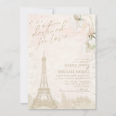 Franse Romance Wedding Blush ID870 Kaart (Voorkant)