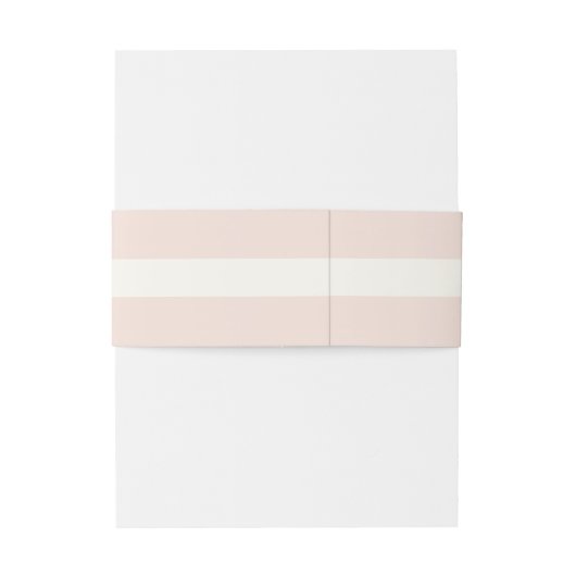 Franse Romance Wedding Blush ID870 Uitnodigingen Wikkel (Achterkant Voorbeeld)