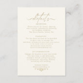 Franse Romance Wedding Details Blush ID870 Informatiekaartje (Voorkant)