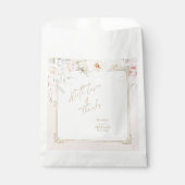 Franse Romance Wedding Floral Lijst Blush ID870 Bedankzakje (Voorkant)