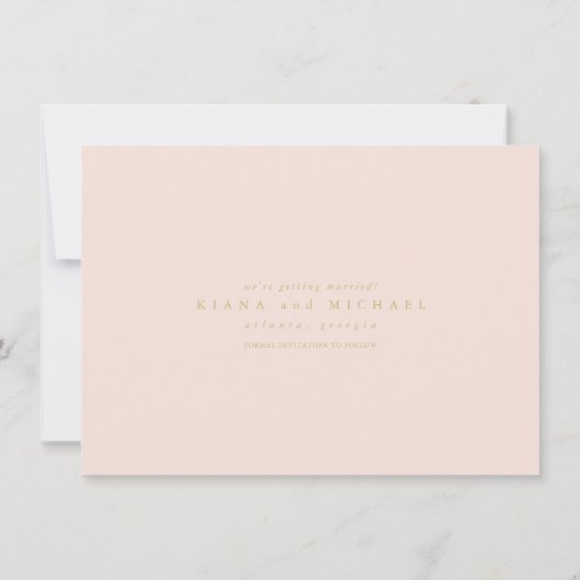 Franse Romance Wedding ID870 Save The Date (Achterkant)
