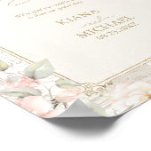 Franse Romance Wedding Welcome Blush ID870 Poster (Hoek)