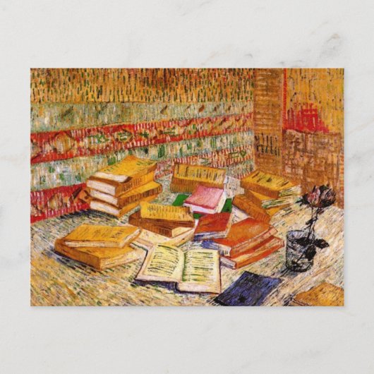 Franse romans en Roos (F359) Van Gogh Fine Art Briefkaart (Voorkant)