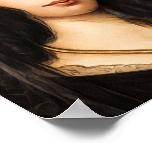 Franse romanschrijver George Sand illustratie Poster (Hoek)