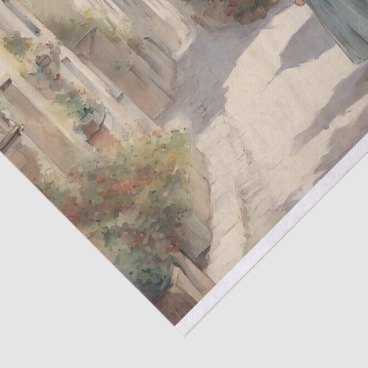  Franse romantische straten decoupage Tissuepapier (Detail)