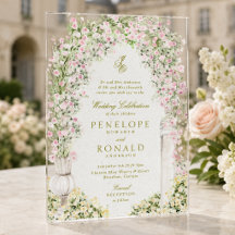 Franse romantische tuinboog monogram koninklijk hu