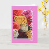 Franse roos kaart (Gele Bloem)