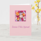 Franse roos kaart (Gele Bloem)