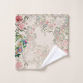 Franse Roos Passionflower Bath Towel Set Bad Handdoek (Wasdoekje)