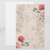 Franse Roos Passionflower Stationery Briefpapier (Voorkant / Achterkant)