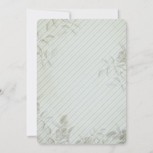  Franse Roos Tuin bruiloft uitnodiging (Achterkant)