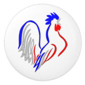 Franse Rooster Keramische Knop (Voorkant)