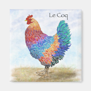 Franse Rooster Kitchen Magnet