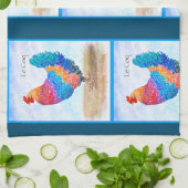 Franse Rooster Kitchen Towel Theedoek (Gevouwen)