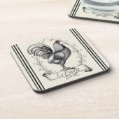 Franse Rooster Le Poulet Drankjes Onderzetter (Linkerzijde)